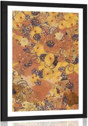 Dovido Poszter paszpartuval - G. Klimt által inspirált absztrakció. - 40x60 white