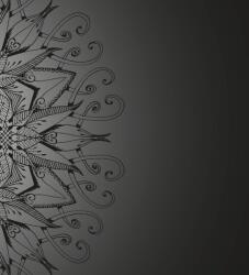 Dovido Öntapadó tapéta Mandala fekete fehér háttéren - 245x270