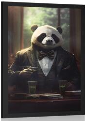 Dovido Poszter állati gengszter panda - 40x60 silver