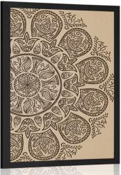 Dovido Poszter Mandala absztrakt természetes mintával - 20x30 white