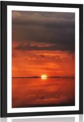 Dovido Poszter paszportuval egy magányos csónak - 40x60 black