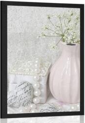 Dovido Poszter fényűző Shabby Chic csendélet - 40x60 white