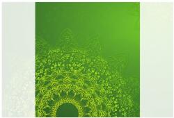Dovido Tapéta modern mandala elemek a zöld árnyalataiban - 245x270