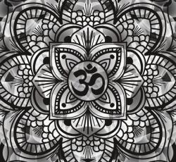 Dovido Tapéta egészség Mandala fekete fehérben - 294x270