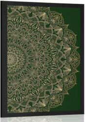 Dovido Poszter dísz Mandala része zöld színben - 30x45 silver