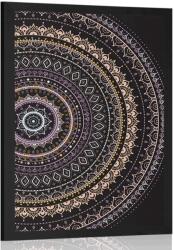 Dovido Poszter Mandala mintával lila színekben - 30x45 no frame