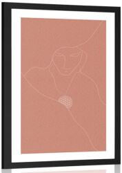 Dovido Poszter paszportuval enyhe ábra élet virággal - 40x60 no frame