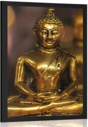 Dovido Poszter Buddha absztrakt háttérrel - 20x30 silver