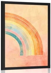 Dovido Poszter minimalista szivárvány Peach Fuzz. - 20x30 black