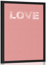 Dovido Poszter egyszerű Love felirattal - 60x90 black