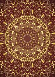 Dovido Tapéta arany Mandala bordó háttéren - 196x270 - dovido - 25 585 Ft