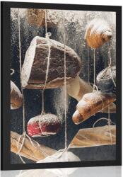 Dovido Poszter lógó péksütemény egy kötélen - 30x45 black