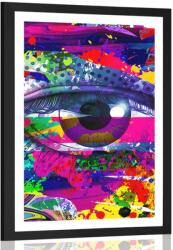 Dovido Poszter paszportuval szem v pop-art stílusban - 30x45 white