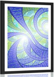 Dovido Poszter paszpartuval fraktál absztrakció. - 40x60 black