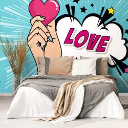 Dovido Tapéta pop art designnal - LOVE - 392x264