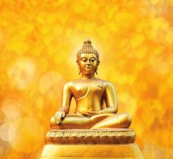 Dovido Öntapadó fotótapéta arany Buddha szobor - 294x270