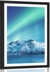 Dovido Poszter paszportuval sarkvidéki aurora - 40x60 black