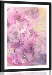 Dovido Poszter paszportuval rózsaszín rózsaszín virág - 30x45 no frame