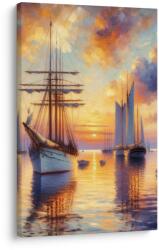 Dovido Kép kikötő naplementében - 60x90