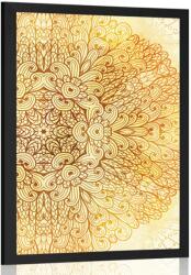 Dovido Poszter arany etnikus Mandala - 60x90 white