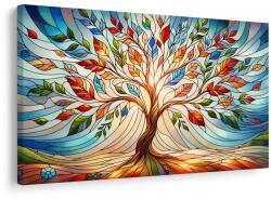 Dovido Kép életfa színes ólomüvegben - 30x20