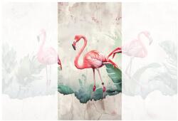 Dovido Öntapadó tapéta flamingók vintage stílusban - 147x270