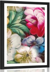 Dovido Poszter paszportuval mádikus virág világ - 40x60 silver