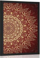 Dovido Poszter arany Mandala bordó háttéren - 20x30 no frame