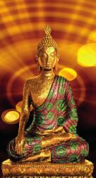 Dovido Öntapadó tapéta Buddha szobor absztrakt elemekkel - 147x270