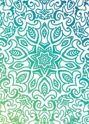 Dovido Öntapadó tapéta kékeszöld Mandala - 196x270