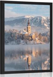 Dovido Poszter templom a Bledi-tónál - 60x90 white