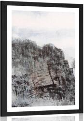 Dovido Poszter paszportuval táj festmény - 40x60 silver