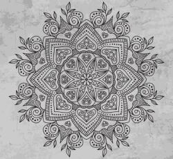 Dovido Tapéta Mandala ősi érintéssel fekete-fehérben - 294x270