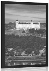 Dovido Pozsonyi vár plakátképe fekete-fehérben - 40x60 silver