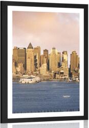 Dovido Poszter paszpartuval egyedi New York. - 60x90 black