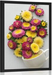 Dovido Poszter virágokkal teli csésze - 40x60 white