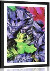 Dovido Poszter paszpartuval retro virágmintákkal. - 40x60 black