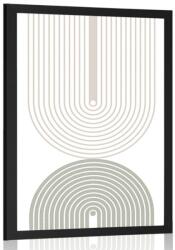 Dovido Poszter minimalista szivárványok Mid-Century. - 60x90 silver