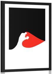 Dovido Poszter paszpartuval két ember boldogsága - 40x60 black