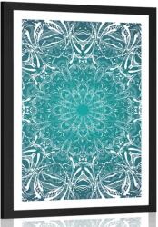 Dovido Poszter paszportuval fehér kék rozetta - 60x90 black