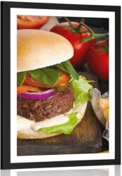 Dovido Poszter paszportuval amerikai hamburger - 60x90 white