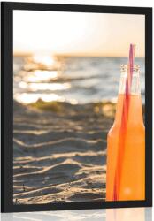 Dovido Poszter friss ital a strandon - 40x60 white