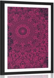 Dovido Poszter paszportuval stílusos Mandala - 20x30 black