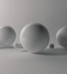 Dovido Tapéta szürke labdák - 245x270