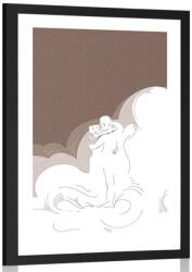 Dovido Poszter paszpartuval szeretettel teli éjszaka - 30x45 silver