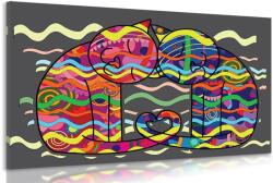Dovido Kép szerelmes macskák pop art stílusban - 30x20