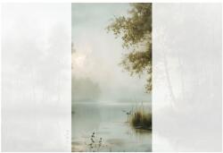 Dovido Öntapadó tapéta ködös erdei tájkép - 147x270