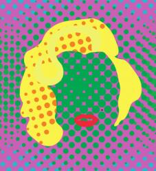 Dovido Öntapadó tapéta Marilyn Monroe pop art stílusban - 245x270
