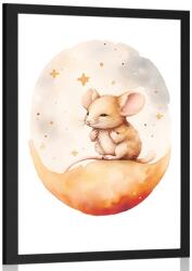 Dovido Poszter álmodozó egér. - 30x45 white
