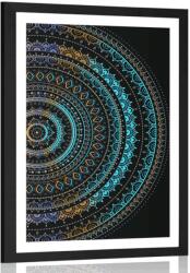 Dovido Poszte paszportuval Mandala nap mintával - 20x30 silver